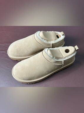 UGGwomen Suede Shearling-Lined Slip-On Clogs - Sand